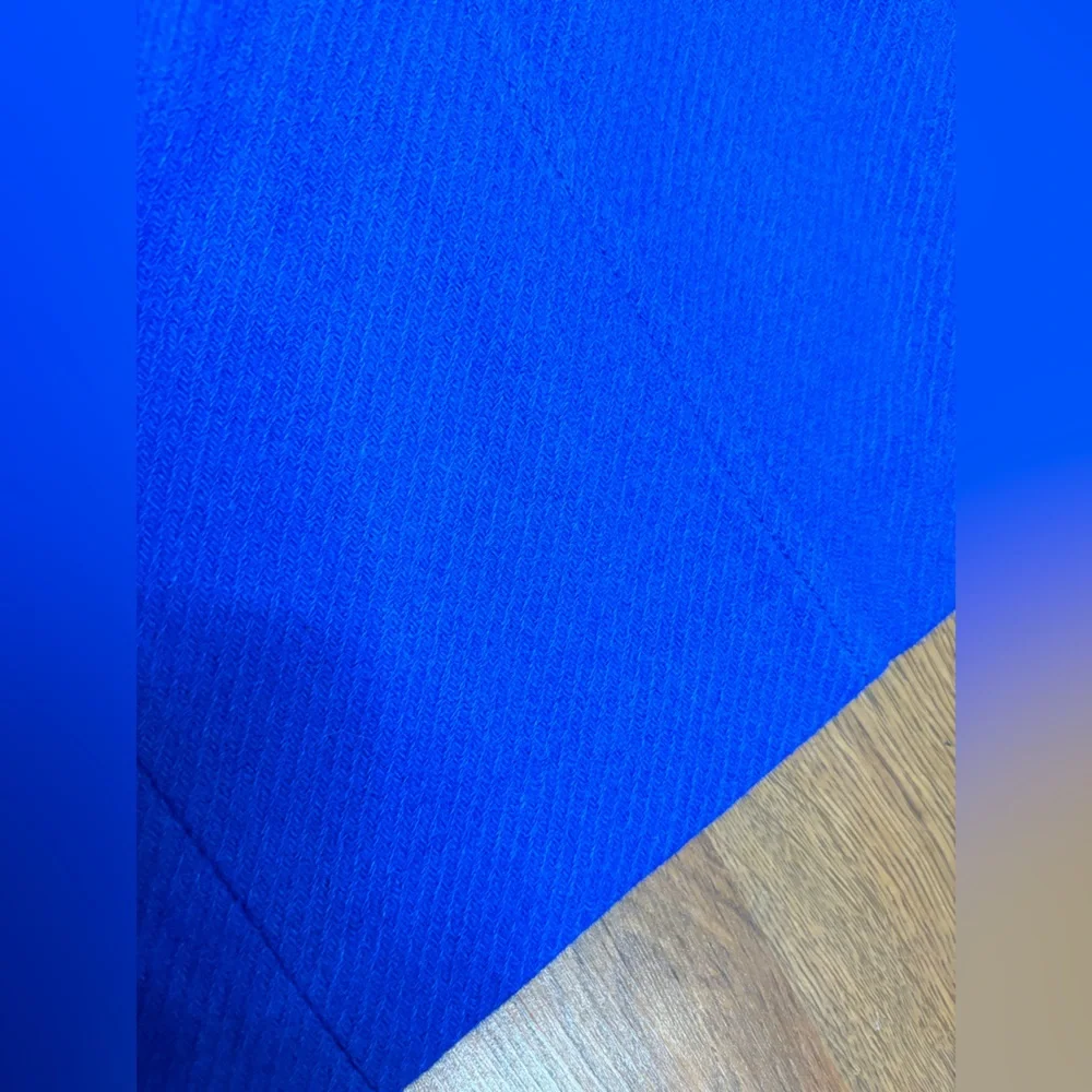 TALBOTS Women's Wool A-Line Skirt Royal Blue Professional Office Mini Academia 6